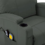 NNEVL Massage Stand-up Chair Anthracite Faux Leather