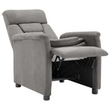 NNEVL Recliner Light Grey Faux Suede Leather