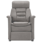 NNEVL Recliner Light Grey Faux Suede Leather