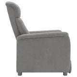 NNEVL Recliner Light Grey Faux Suede Leather