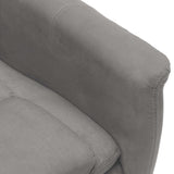 NNEVL Recliner Light Grey Faux Suede Leather
