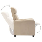 NNEVL Recliner Cream Faux Suede Leather