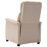NNEVL Recliner Cream Faux Suede Leather