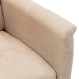 NNEVL Recliner Cream Faux Suede Leather