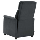NNEVL Massage Recliner Dark Grey Faux Suede Leather