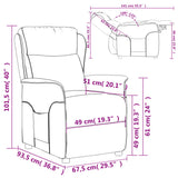 NNEVL Recliner Cream Fabric