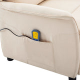 NNEVL Massage Recliner Cream Fabric