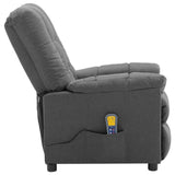 NNEVL Massage Recliner Light Grey Fabric