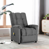 NNEVL Massage Recliner Light Grey Fabric