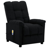 NNEVL Massage Recliner Black Fabric