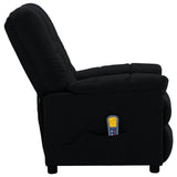 NNEVL Massage Recliner Black Fabric