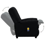 NNEVL Massage Recliner Black Fabric