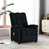 NNEVL Massage Recliner Black Fabric