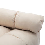 NNEVL Massage Recliner Cream Fabric