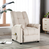 NNEVL Massage Recliner Cream Fabric