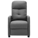 NNEVL Massage Recliner Light Grey Fabric