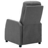 NNEVL Massage Recliner Light Grey Fabric