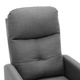 NNEVL Massage Recliner Light Grey Fabric