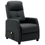 NNEVL Massage Recliner Dark Grey Fabric