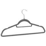NNEVL 20 pcs Clothes Hanger Set Anti-slip Grey Velvet