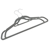 NNEVL 50 pcs Clothes Hanger Set Anti-slip Grey Velvet