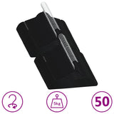 NNEVL 50 pcs Clothes Hanger Set Anti-slip Black Velvet