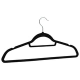 NNEVL 50 pcs Clothes Hanger Set Anti-slip Black Velvet
