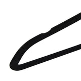 NNEVL 100 pcs Clothes Hanger Set Anti-slip Black Velvet