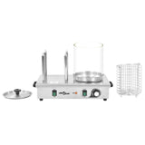 NNEVL Hot Dog Warmer with 4 Rods Stainless Steel 550 W
