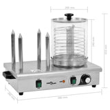 NNEVL Hot Dog Warmer with 4 Rods Stainless Steel 550 W
