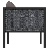 NNEVL Sectional Sofa with Cushion Poly Rattan Anthracite
