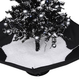 NNEVL Snowing Christmas Tree with Umbrella Base Black 75 cm PVC