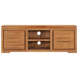NNEVL TV Cabinet 110x30x40 cm Solid Teak Wood