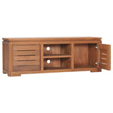 NNEVL TV Cabinet 110x30x40 cm Solid Teak Wood