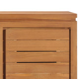 NNEVL TV Cabinet 110x30x40 cm Solid Teak Wood