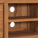 NNEVL TV Cabinet 110x30x40 cm Solid Teak Wood