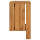 NNEVL Wall-mounted Towel Rack 35x20x35 cm Solid Teak Wood