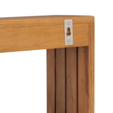 NNEVL Wall-mounted Towel Rack 35x20x35 cm Solid Teak Wood