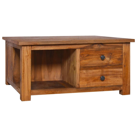 NNEVL Coffee Table 68x68x33 cm Solid Teak Wood