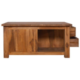NNEVL Coffee Table 68x68x33 cm Solid Teak Wood