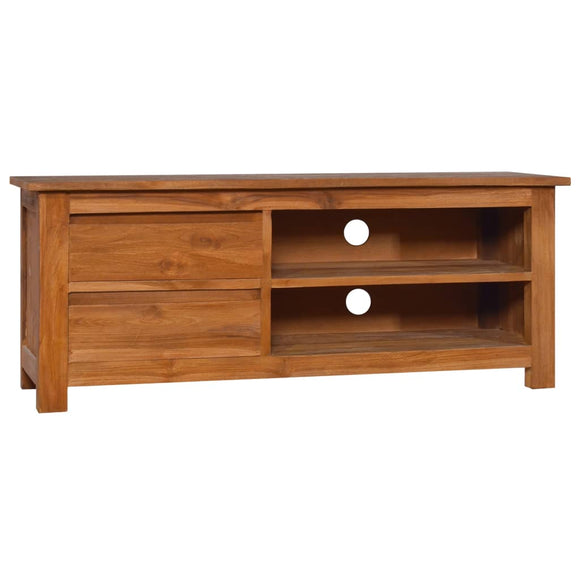 NNEVL TV Cabinet 100x30x40 cm Solid Teak Wood
