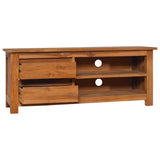 NNEVL TV Cabinet 100x30x40 cm Solid Teak Wood