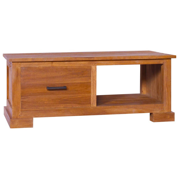 NNEVL TV Cabinet 90x50x37 cm Solid Teak Wood