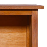 NNEVL TV Cabinet 112x30x37 cm Solid Teak Wood