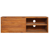 NNEVL Wall-mounted TV Cabinet 90x30x30 cm Solid Teak Wood