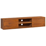 NNEVL Wall-mounted TV Cabinet 135x30x30 cm Solid Teak Wood