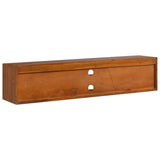 NNEVL Wall-mounted TV Cabinet 135x30x30 cm Solid Teak Wood