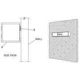 NNEVL Wall-mounted TV Cabinet 135x30x30 cm Solid Teak Wood