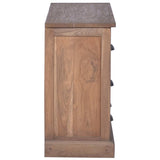 NNEVL Sideboard 90x30x58 cm Solid Teak Wood