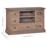 NNEVL Sideboard 90x30x58 cm Solid Teak Wood